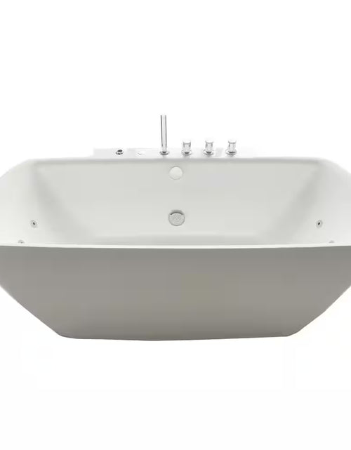 Load image into Gallery viewer, Bianca 68 In. Acrylic Flatbottom Whirlpool Bathtub in White
